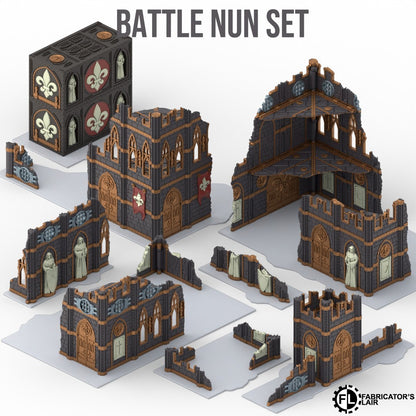 11th Edition Foldable terrain - Battle Nun Set