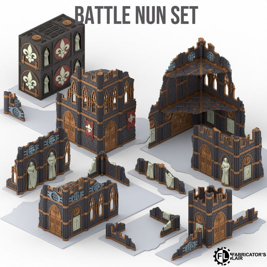 11th Edition Foldable terrain - Battle Nun Set
