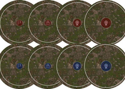 Objective Markers - Warmachine Steamroller 2025 Objective Set - Grass